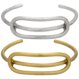 Elongated Oval Cuff - Aaria Tees Aaria Tees