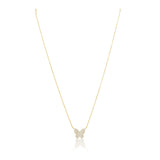 Elsie Pave Butterfly Necklace Aaria Tees