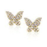 Elsie Pave Butterfly Studs Aaria Tees