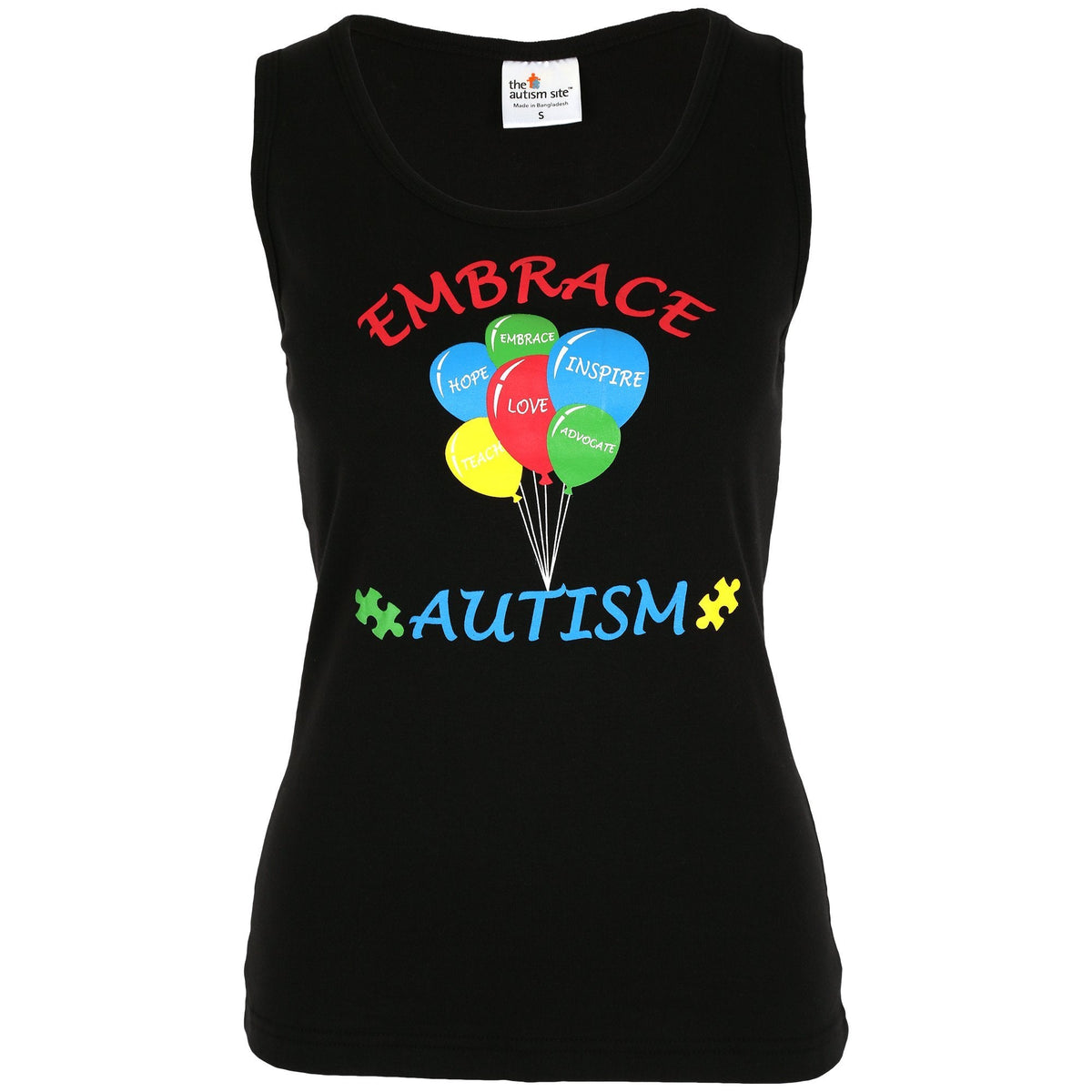 Embrace Autism Balloons Tank Top - Aaria Tees