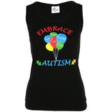 Embrace Autism Balloons Tank Top - Aaria Tees Aaria Tees