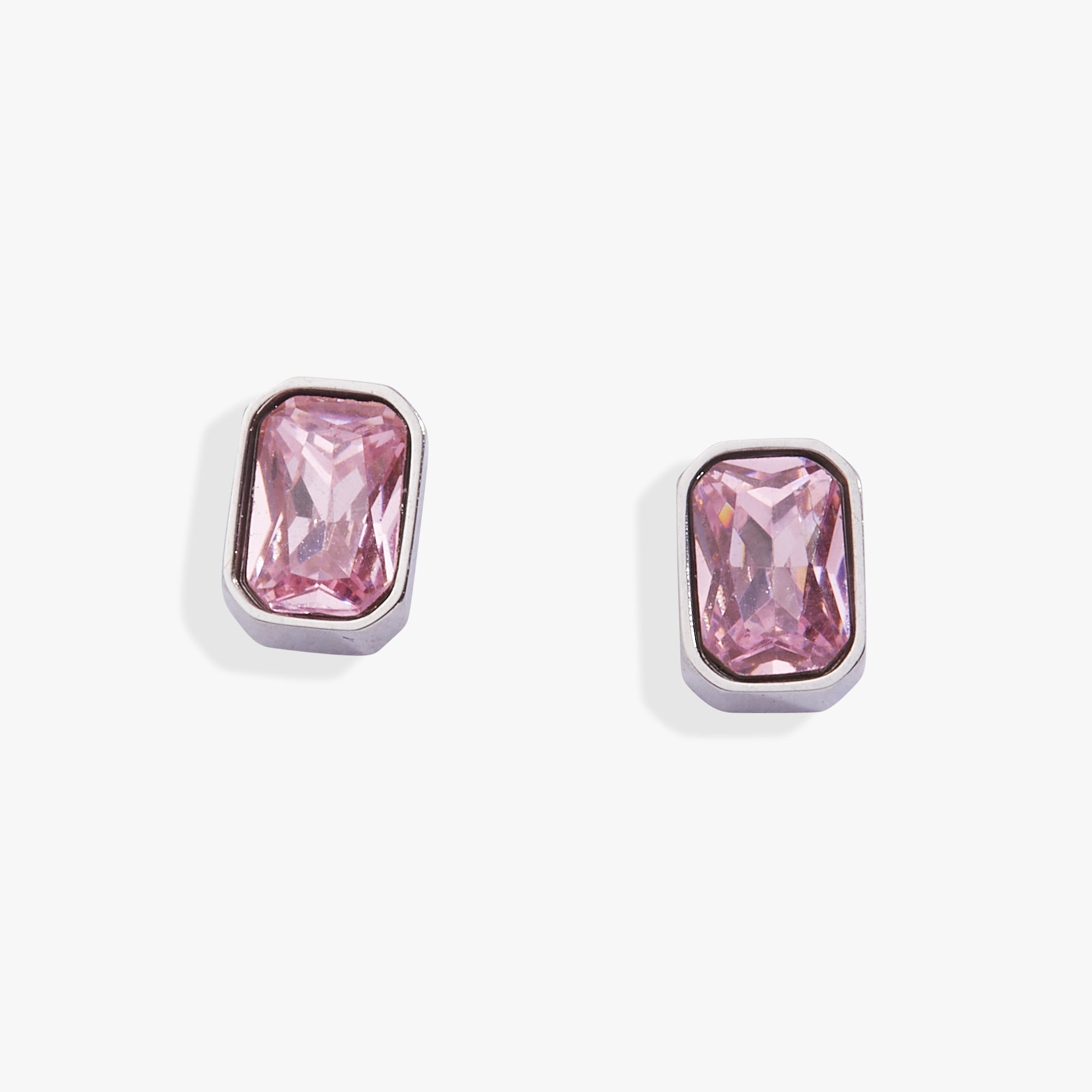 October Emerald-Cut Birthstone Stud Earrings - Aaria Tees Aaria Tees