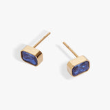 September Emerald-Cut Birthstone Stud Earrings - Aaria Tees Aaria Tees