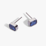 September Emerald-Cut Birthstone Stud Earrings - Aaria Tees Aaria Tees