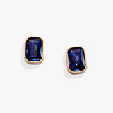 September Emerald-Cut Birthstone Stud Earrings - Aaria Tees Aaria Tees