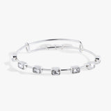 April Birthstone Emerald Cut Bangle - Aaria Tees Aaria Tees