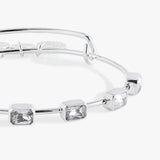 April Birthstone Emerald Cut Bangle - Aaria Tees Aaria Tees
