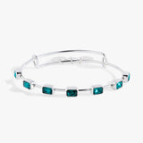 December Birthstone Emerald Cut Bangle - Aaria Tees Aaria Tees