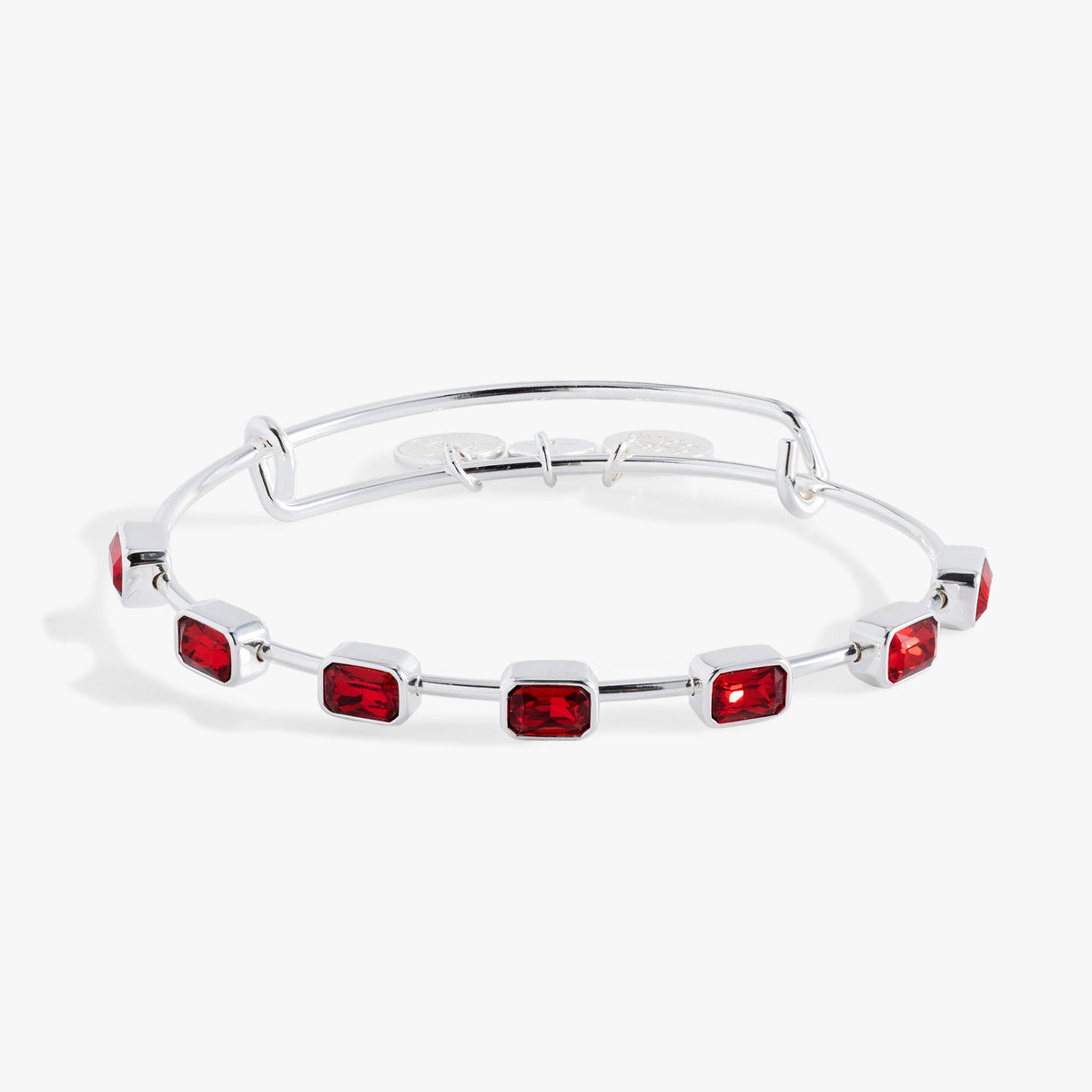 January Birthstone Emerald Cut Bangle - Aaria Tees