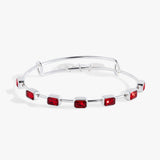 January Birthstone Emerald Cut Bangle - Aaria Tees Aaria Tees