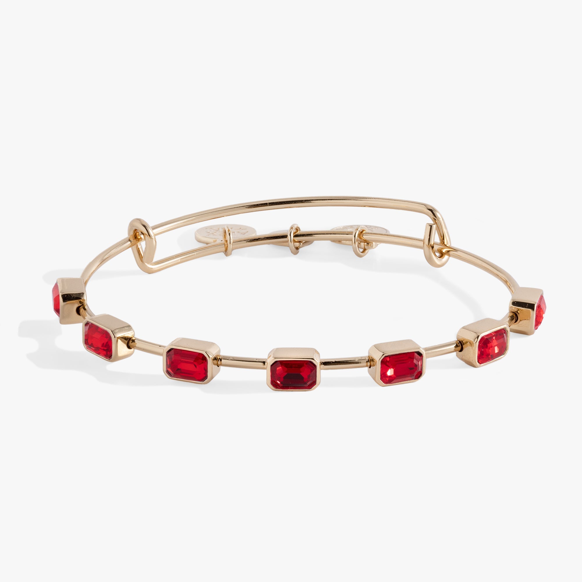 July Birthstone Emerald Cut Bangle - Aaria Tees Aaria Tees
