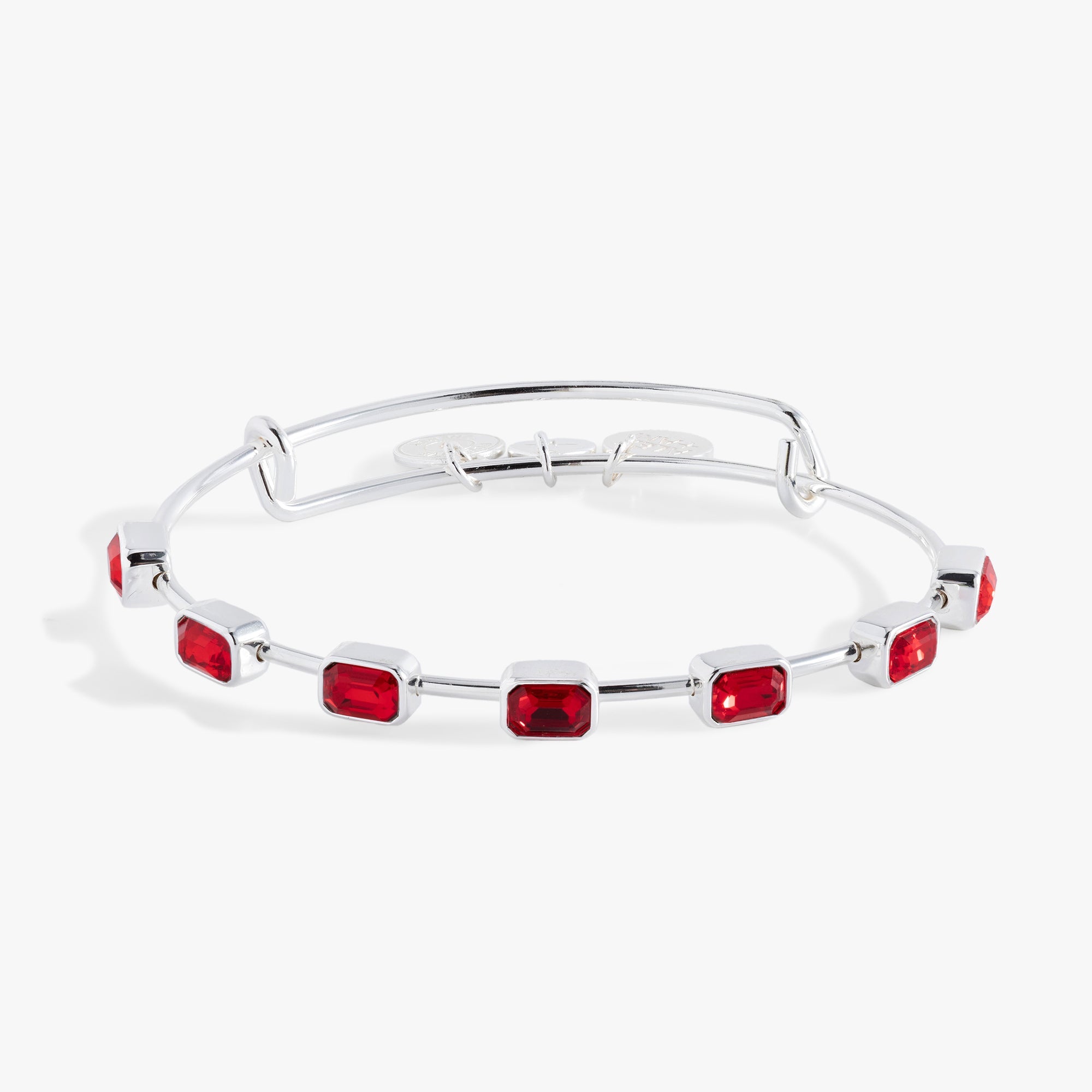 July Birthstone Emerald Cut Bangle - Aaria Tees Aaria Tees