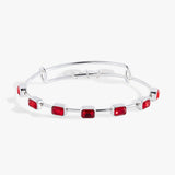 July Birthstone Emerald Cut Bangle - Aaria Tees Aaria Tees