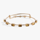 November Birthstone Emerald Cut Bangle - Aaria Tees Aaria Tees