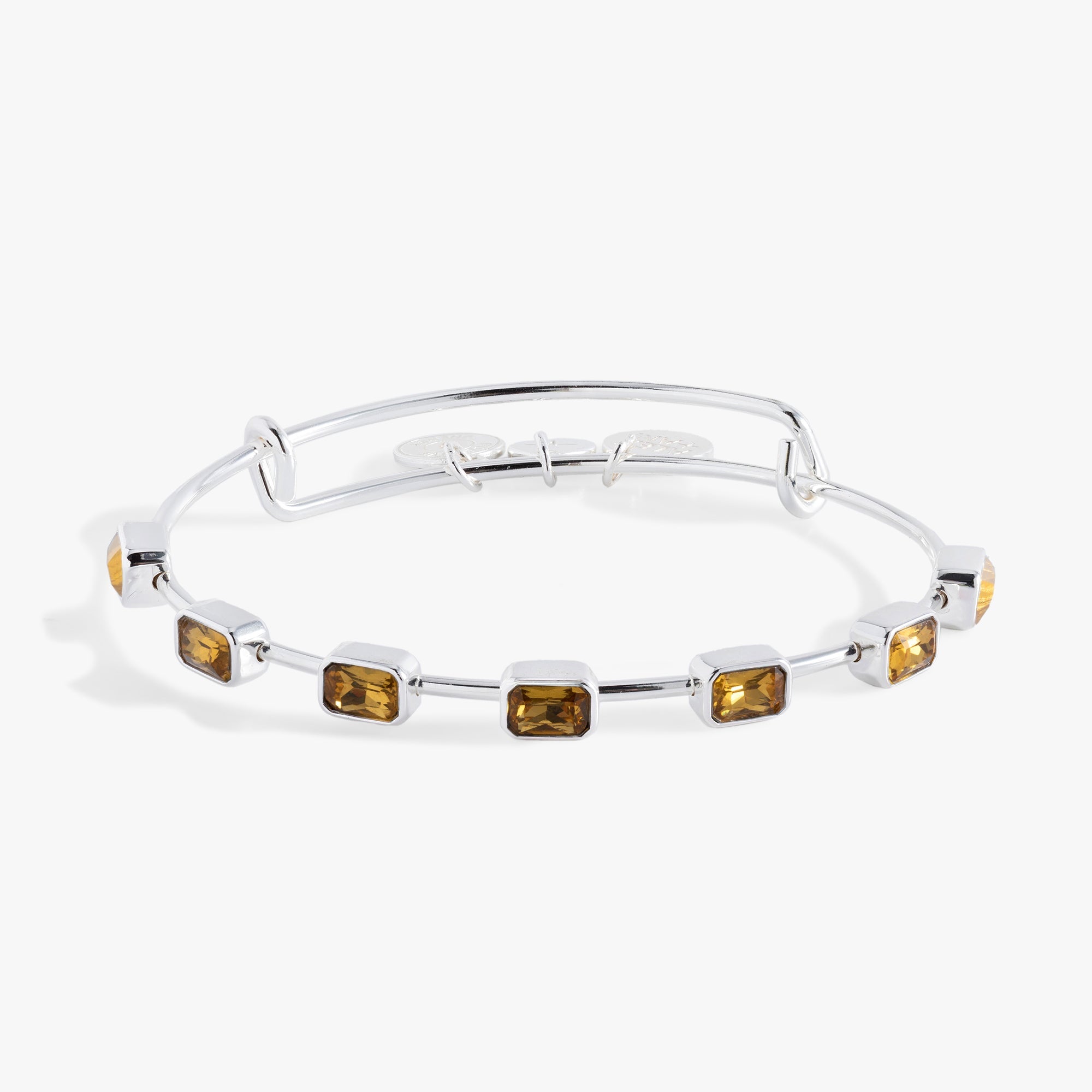 November Birthstone Emerald Cut Bangle - Aaria Tees Aaria Tees