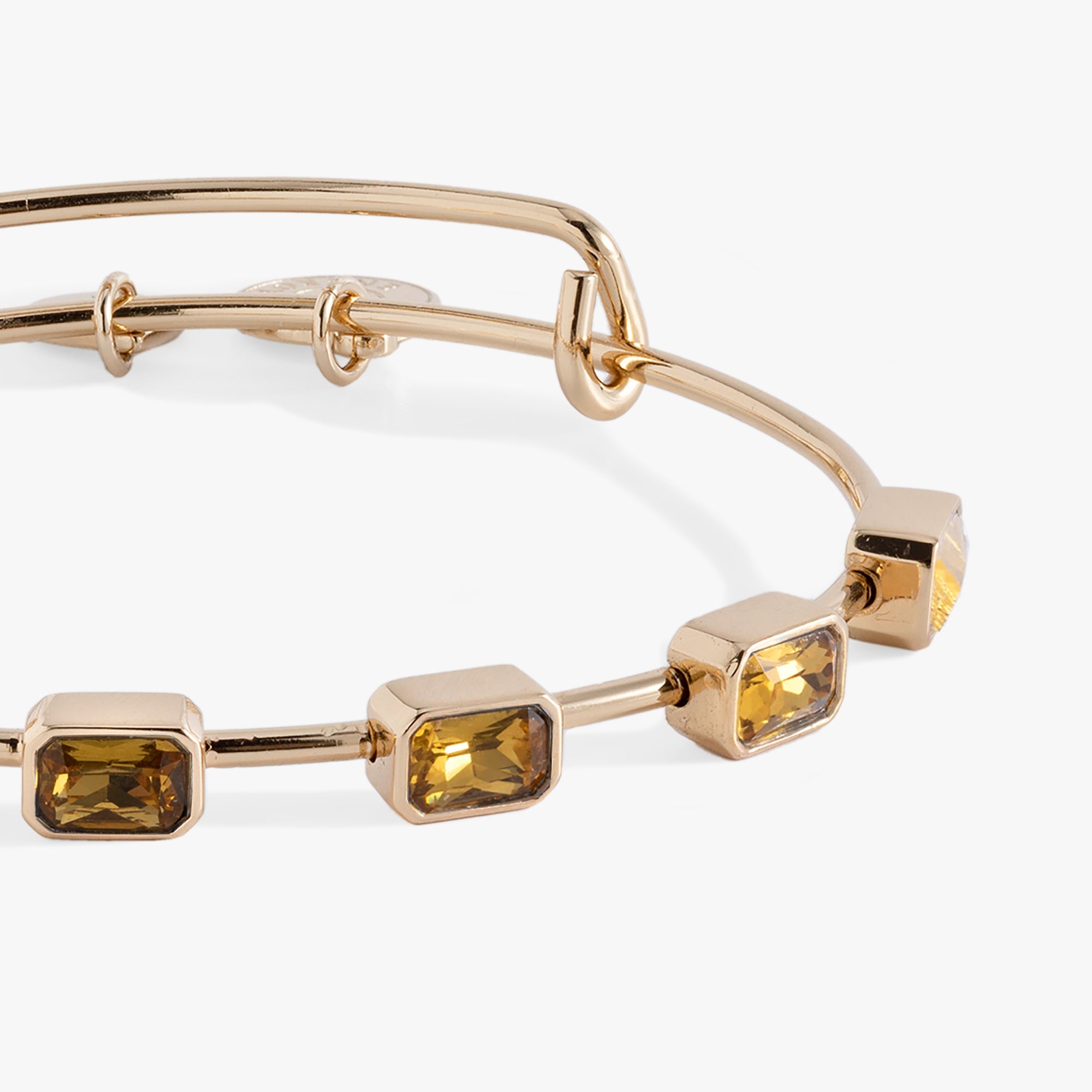 November Birthstone Emerald Cut Bangle - Aaria Tees Aaria Tees