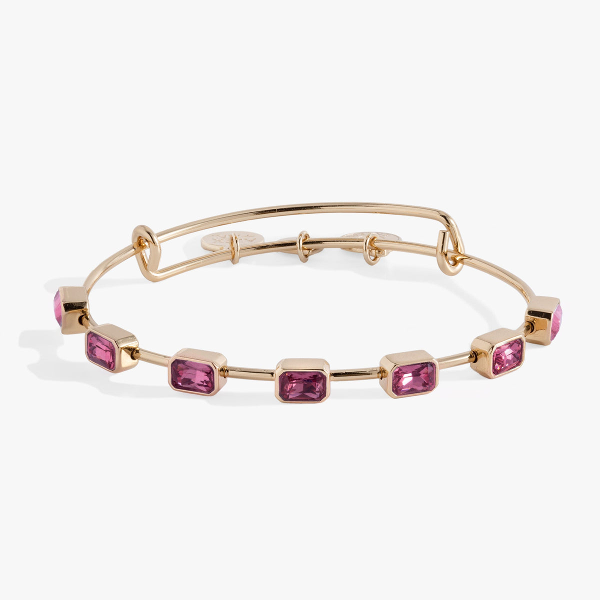October Birthstone Emerald Cut Bangle - Aaria Tees