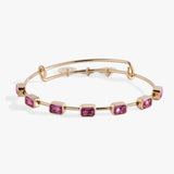 October Birthstone Emerald Cut Bangle - Aaria Tees Aaria Tees