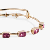 October Birthstone Emerald Cut Bangle - Aaria Tees Aaria Tees