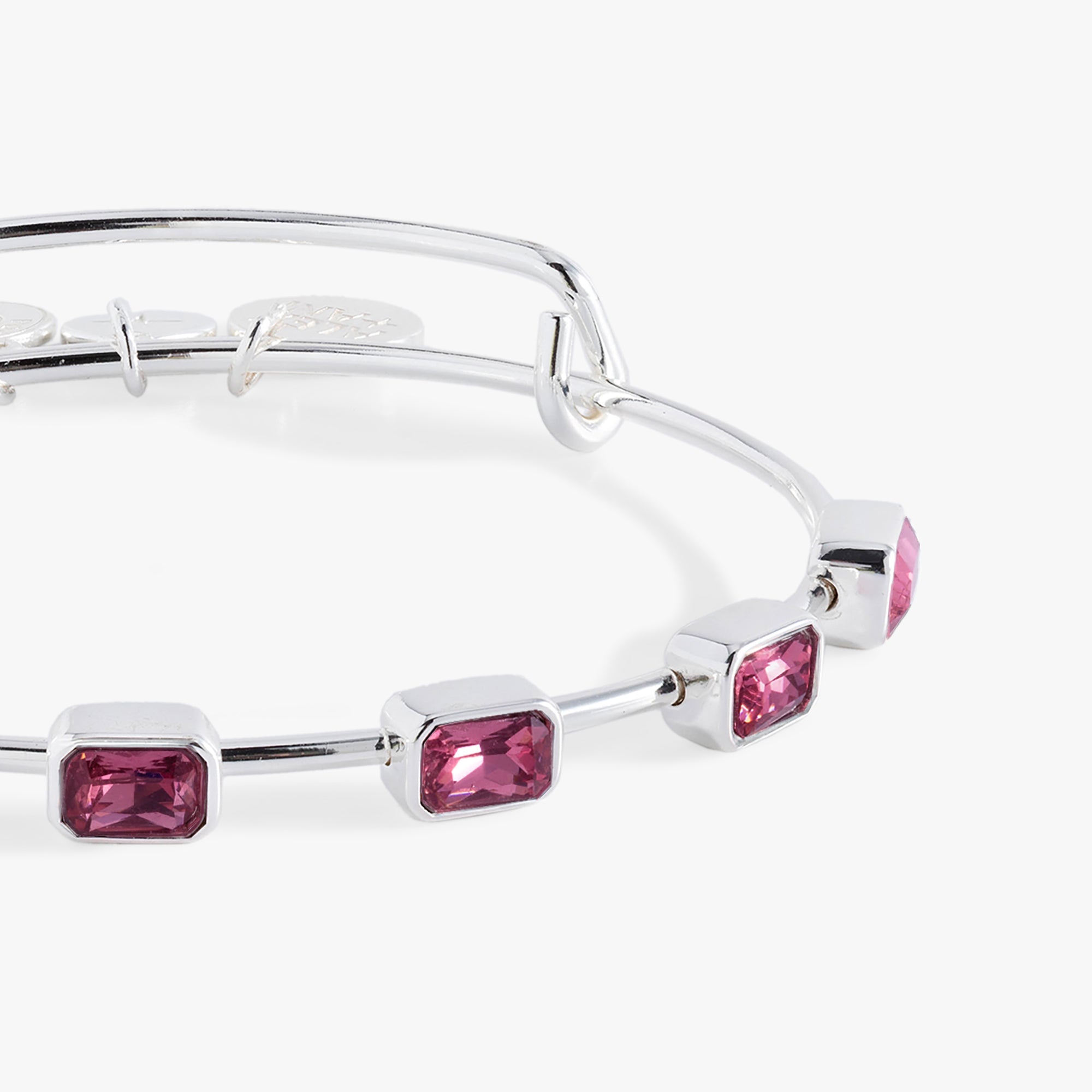 October Birthstone Emerald Cut Bangle - Aaria Tees Aaria Tees