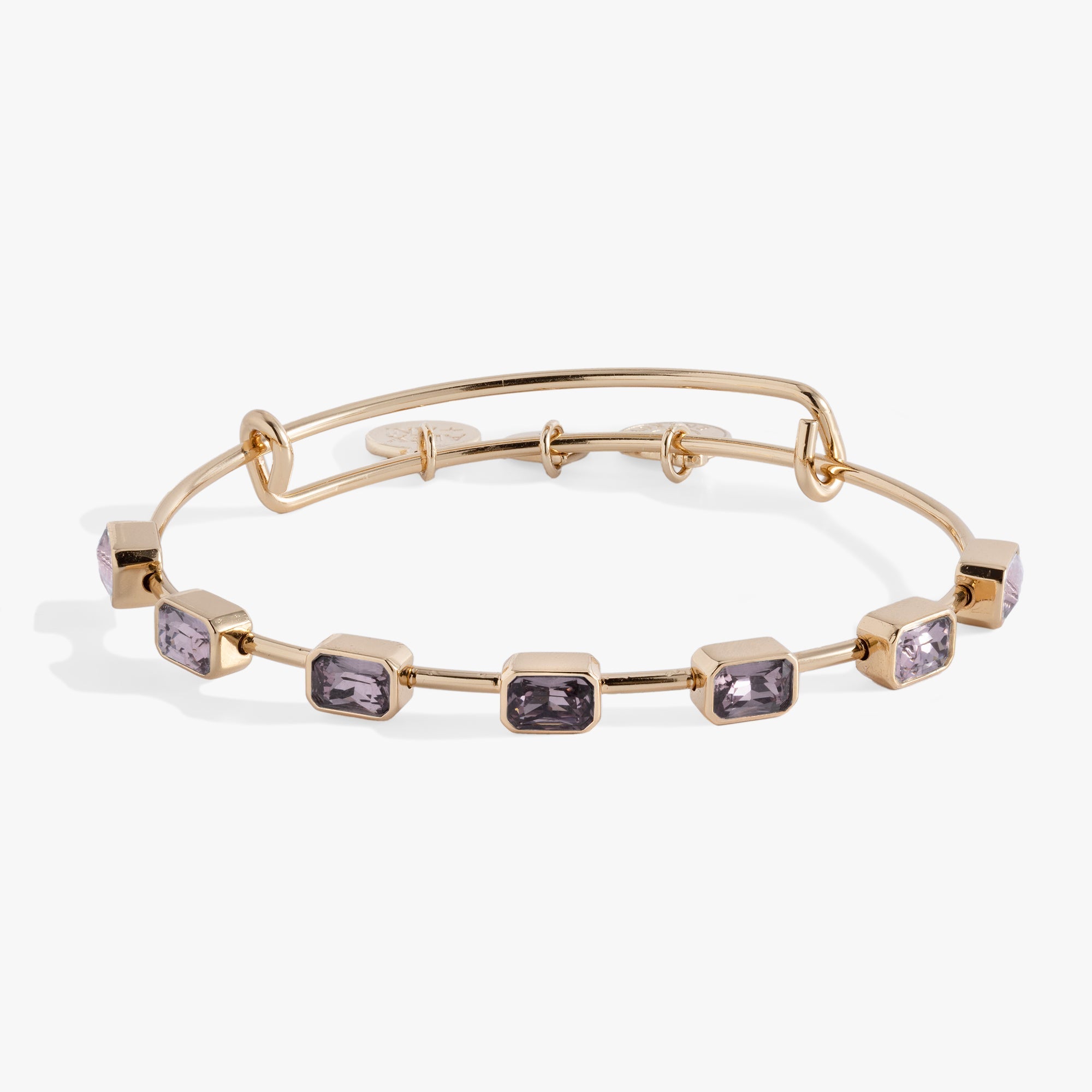 June Birthstone Emerald Cut Bangle - Aaria Tees Aaria Tees