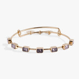 June Birthstone Emerald Cut Bangle - Aaria Tees Aaria Tees