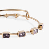 June Birthstone Emerald Cut Bangle - Aaria Tees Aaria Tees