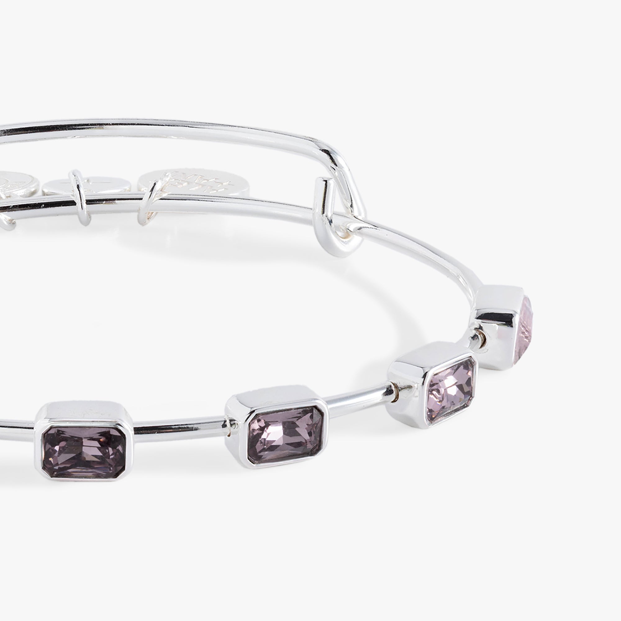 June Birthstone Emerald Cut Bangle - Aaria Tees Aaria Tees