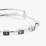 June Birthstone Emerald Cut Bangle - Aaria Tees Aaria Tees