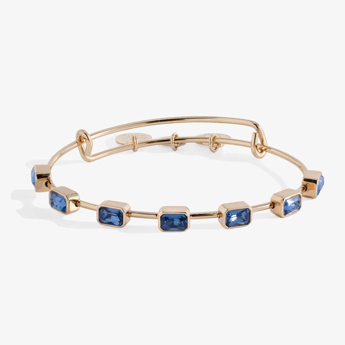 September Birthstone Emerald Cut Bangle - Aaria Tees