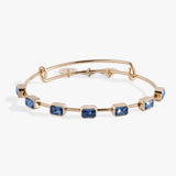 September Birthstone Emerald Cut Bangle - Aaria Tees Aaria Tees