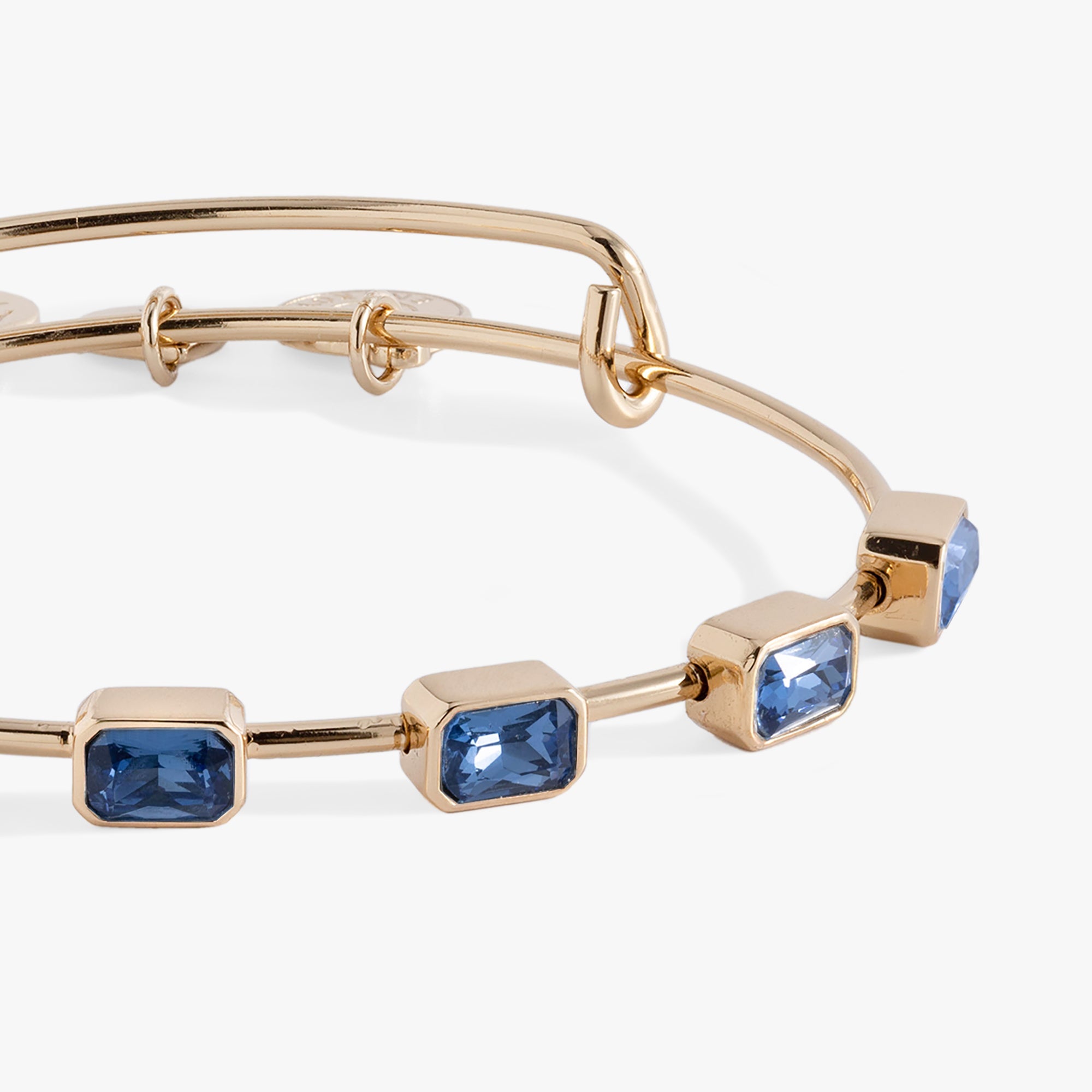 September Birthstone Emerald Cut Bangle - Aaria Tees Aaria Tees