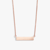 Bar Necklace with Crystal Accent - Aaria Tees Aaria Tees