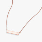 Bar Necklace with Crystal Accent - Aaria Tees Aaria Tees