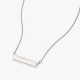 Bar Necklace with Crystal Accent - Aaria Tees Aaria Tees