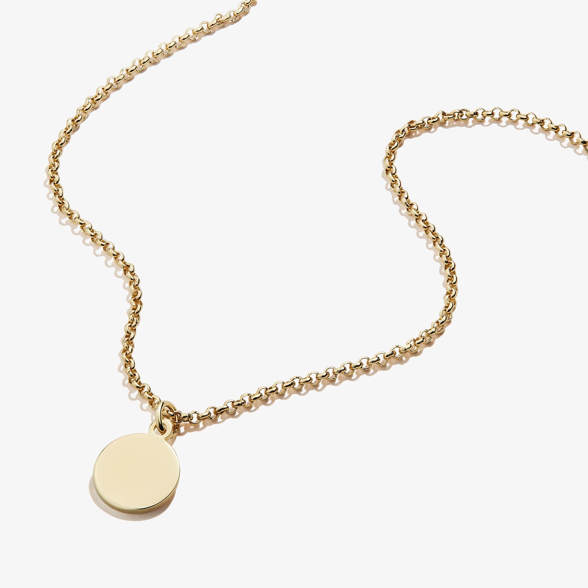 Small Circle Charm Necklace, 19'' - Aaria Tees Aaria Tees