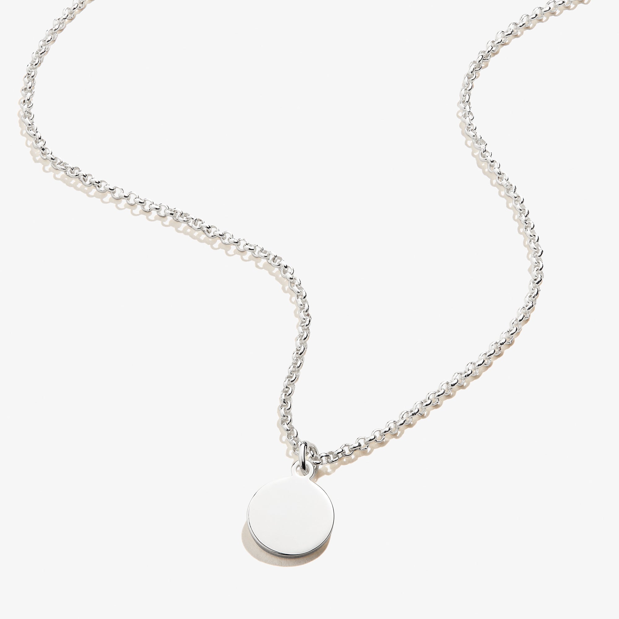 Small Circle Charm Necklace, 19'' - Aaria Tees Aaria Tees