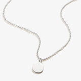 Small Circle Charm Necklace, 19'' - Aaria Tees Aaria Tees
