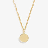 Small Circle Charm Necklace, 19'' - Aaria Tees Aaria Tees