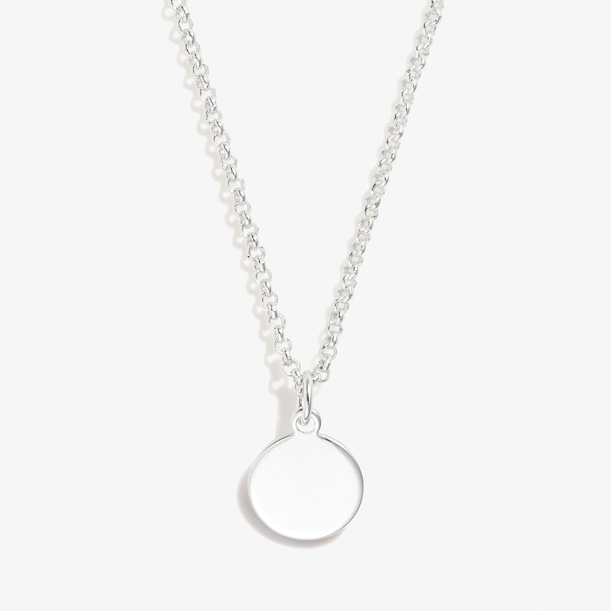 Small Circle Charm Necklace, 19'' - Aaria Tees