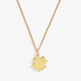 Four-Leaf Clover Necklace, 21" - Aaria Tees Aaria Tees