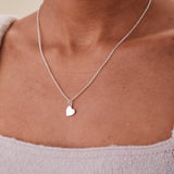 Small Heart Charm Necklace, 19'' - Aaria Tees Aaria Tees