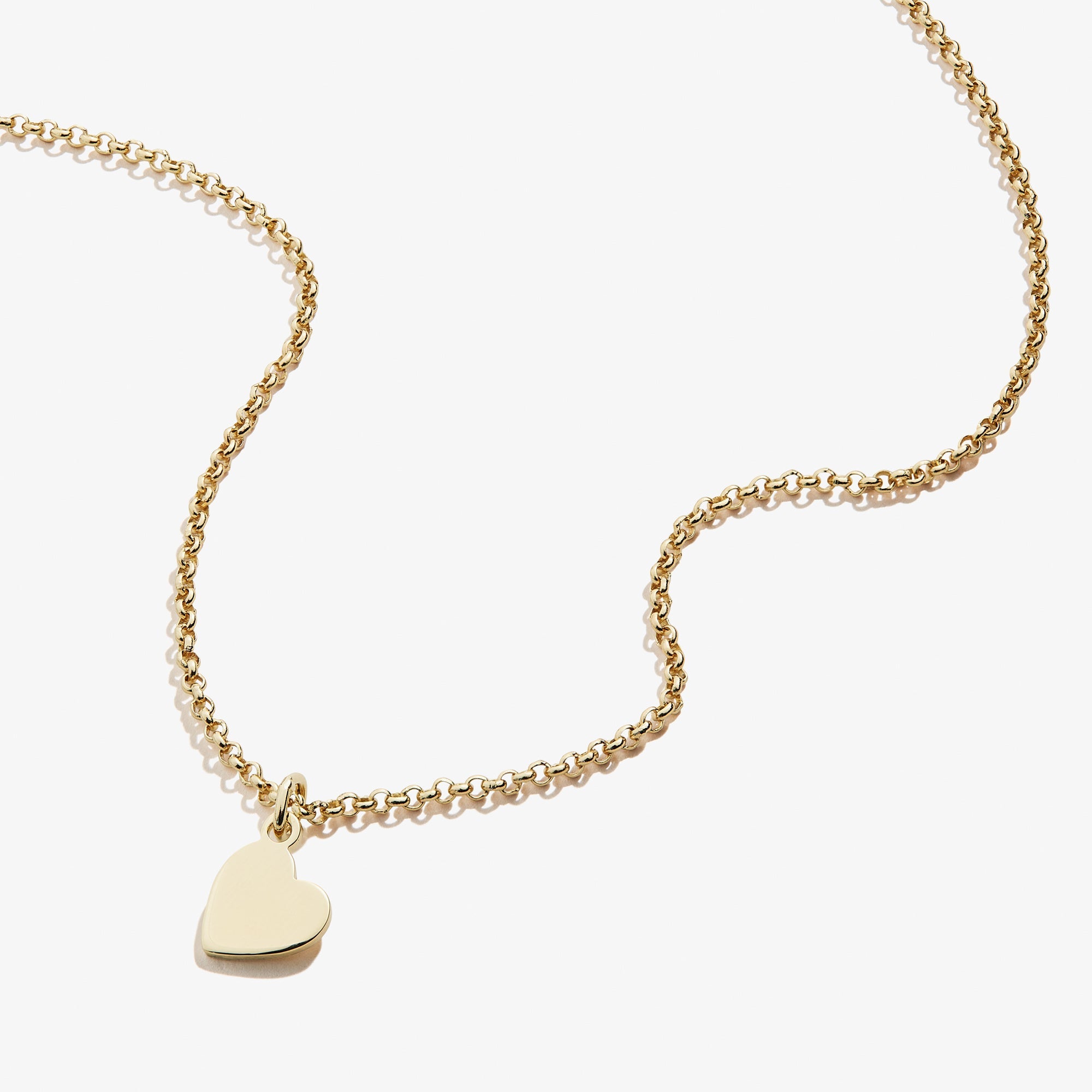 Small Heart Charm Necklace, 19'' - Aaria Tees Aaria Tees