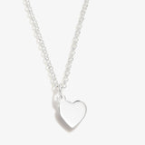 Small Heart Charm Necklace, 19'' - Aaria Tees Aaria Tees