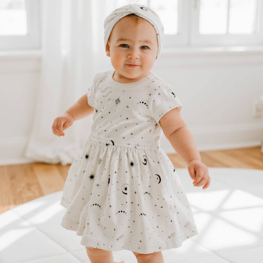 short sleeve twirl dress | celestial - Aaria Tees Aaria Tees