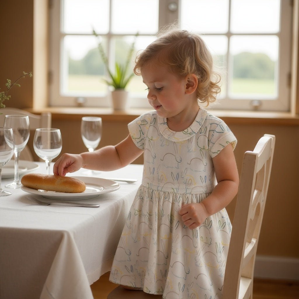 short sleeve twirl dress | bunnies - Aaria Tees Aaria Tees