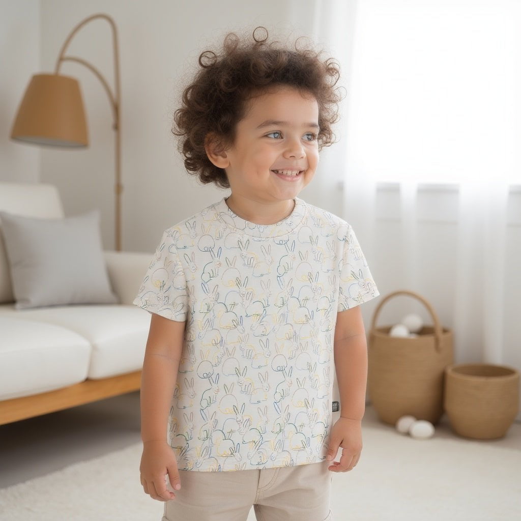 Boxy Toddler Tee | bunnies - Aaria Tees Aaria Tees