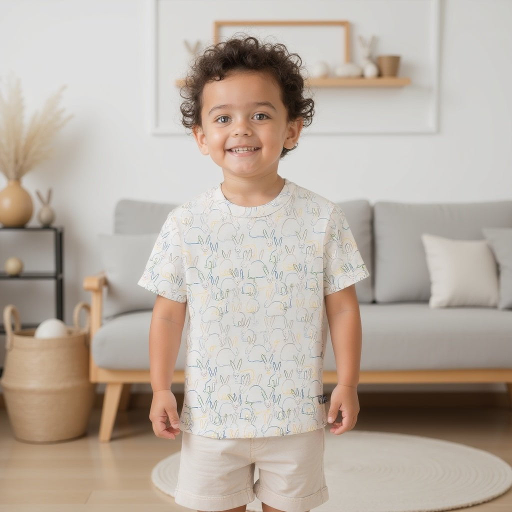 Boxy Toddler Tee | bunnies - Aaria Tees Aaria Tees