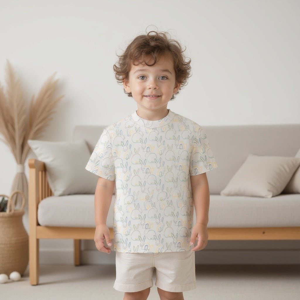 Boxy Toddler Tee | bunnies - Aaria Tees Aaria Tees