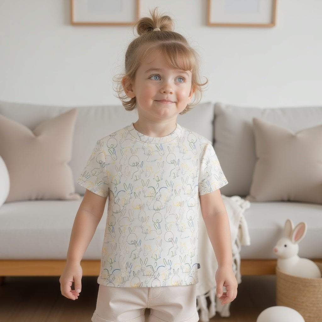 Boxy Toddler Tee | bunnies - Aaria Tees Aaria Tees